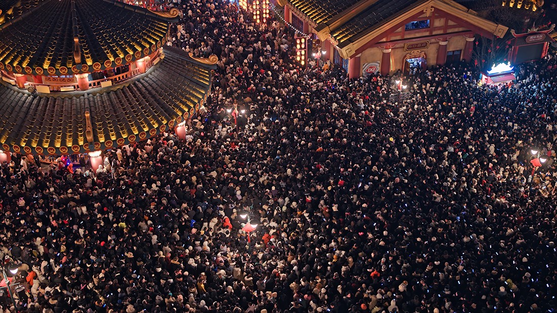 组图：淮安西游乐园跨年烟花照亮新年梦想
