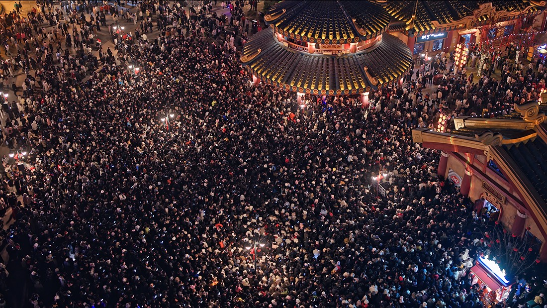 组图：淮安西游乐园跨年烟花照亮新年梦想