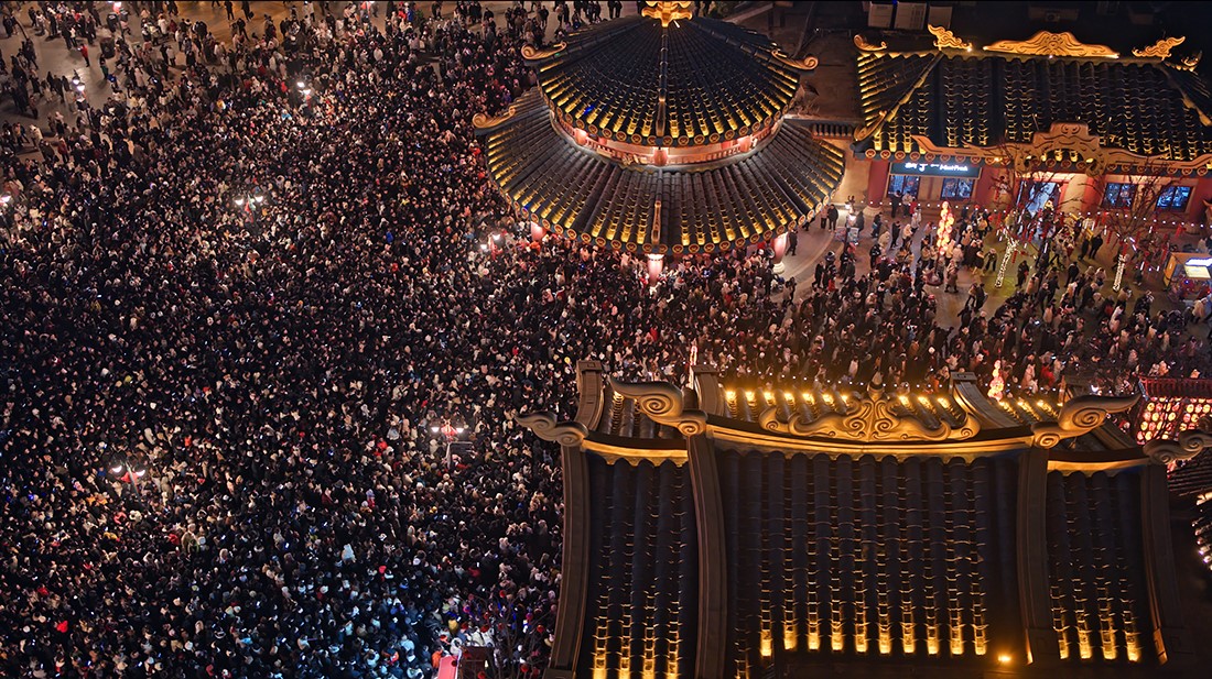组图：淮安西游乐园跨年烟花照亮新年梦想