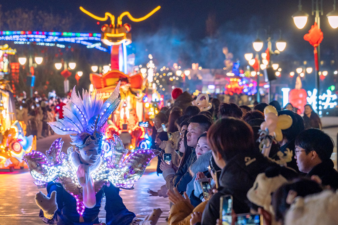组图：淮安西游乐园跨年烟花照亮新年梦想